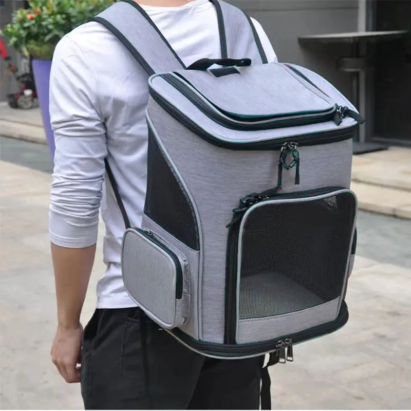 Mochila Transporte Pet Expansível Respirável