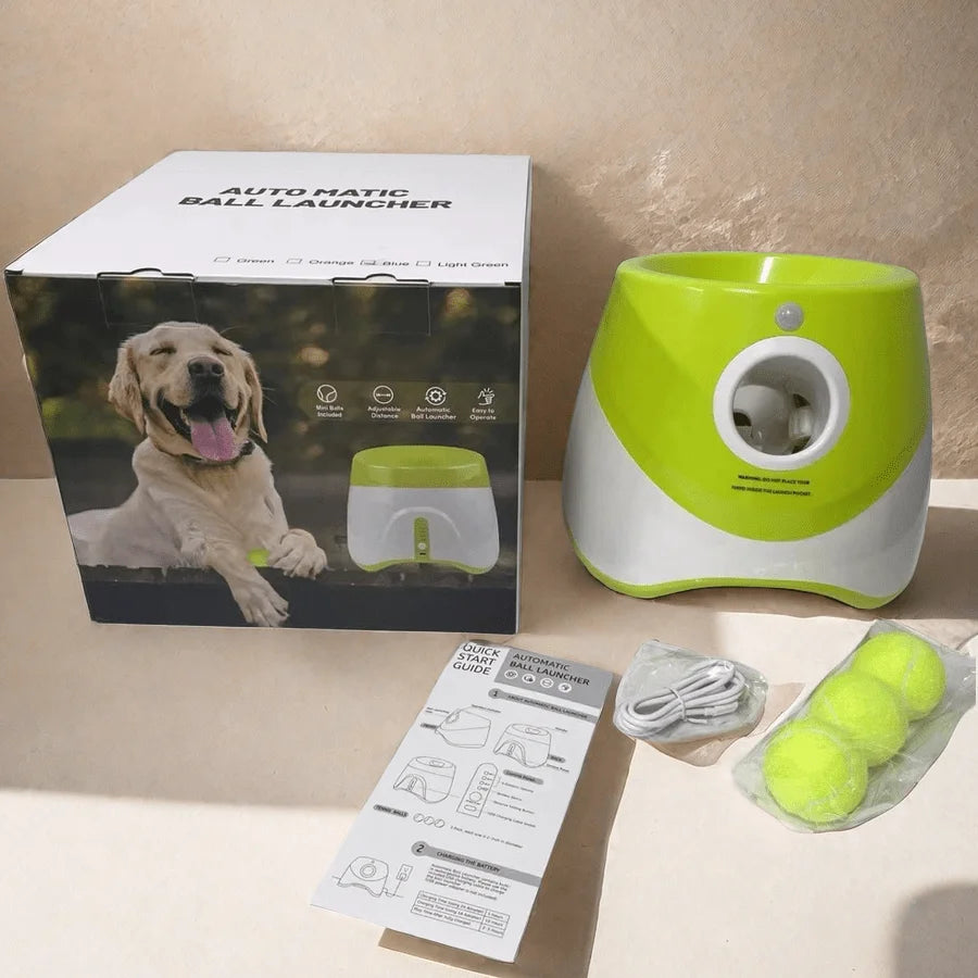 Lançador Automático de Bolinha para Cães USB