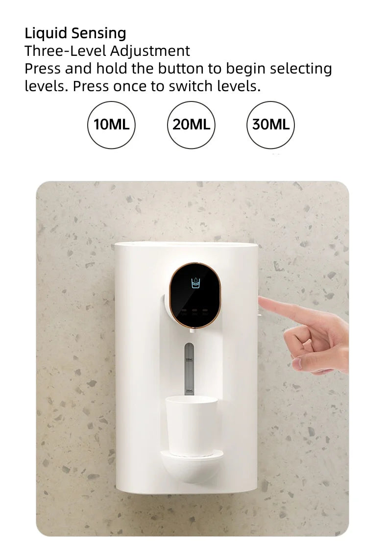 Dispensador Inteligente de Enxaguante Bucal de Parede