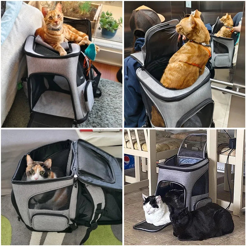 Mochila Transporte Pet Expansível Respirável