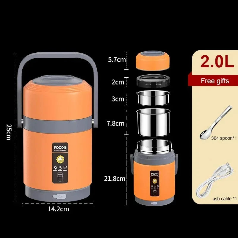 Marmita Elétrica USB Térmica 65°C