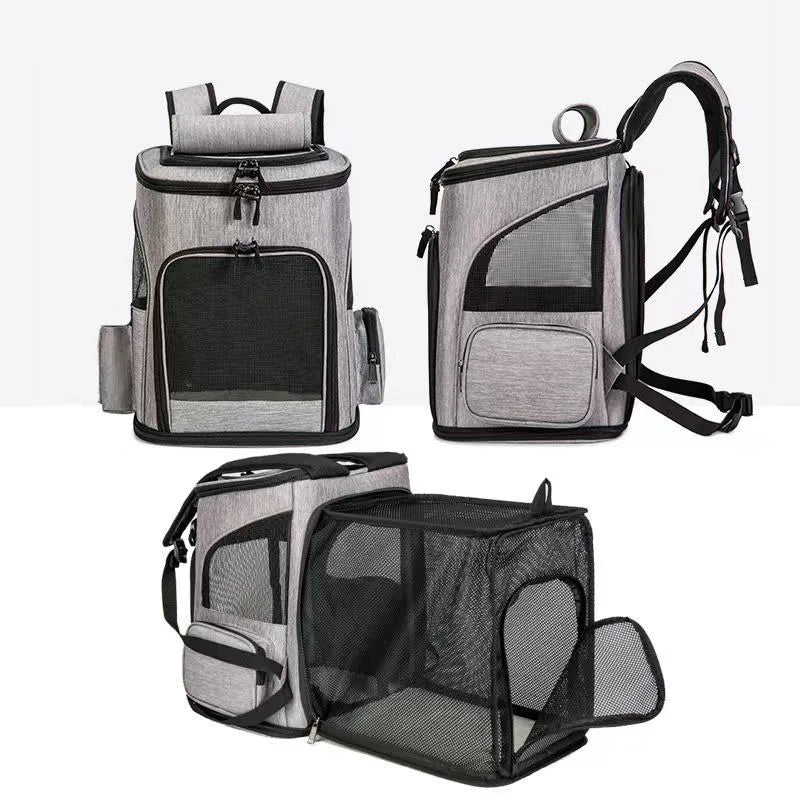 Mochila Transporte Pet Expansível Respirável