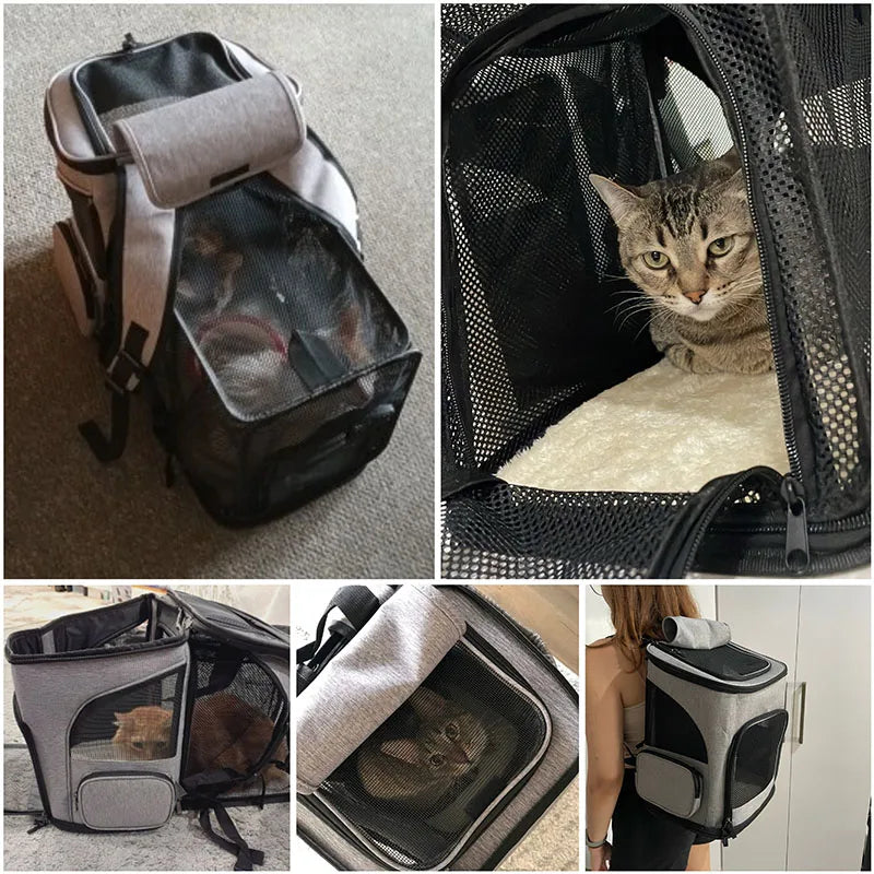 Mochila Transporte Pet Expansível Respirável